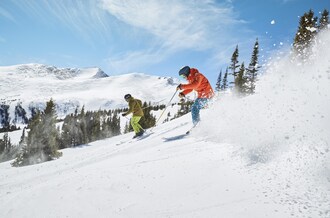 Skiers at Breckenridge.