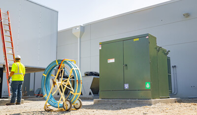 A Maddox padmount transformer installed at a data center in South Carolina