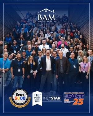 The BAM Companies Ranks No. 2,340 on the 2025 Inc. 5000 List of America's Fastest-Growing Private Companies