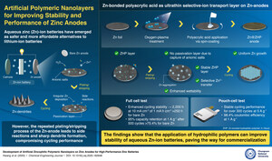 Chungnam National University Researchers Develop Next-Gen Zinc Batteries: Artificial Polymer Nanolayers Improve Zinc Battery Stability