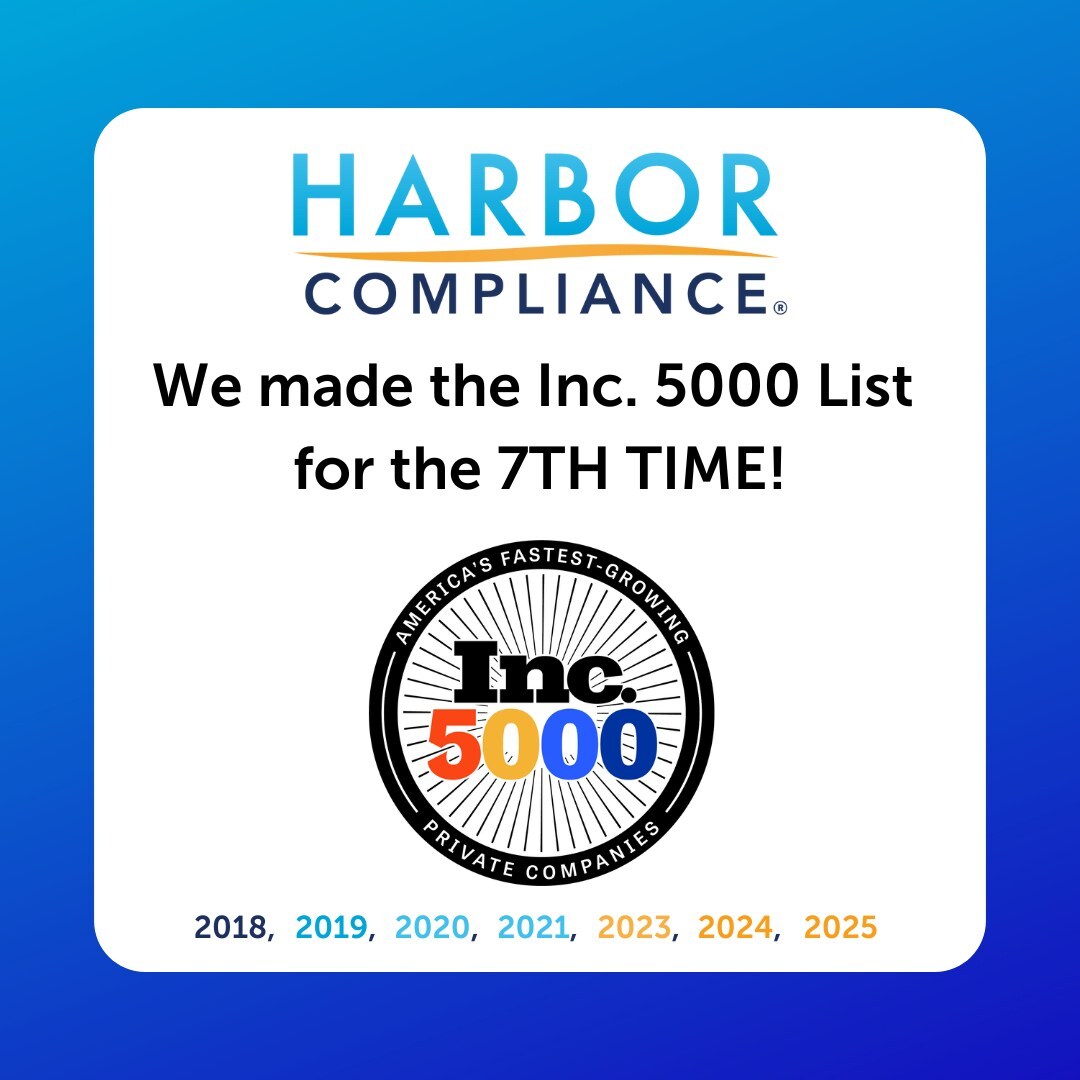 Harbor Compliance Ranks No. 2609 on the 2025 Inc. 5000 List of America's Fastest-Growing Private Companies