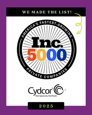 Cydcor Named to 2025 Inc. 5000 List of America's Fastest  Growing Private Companies