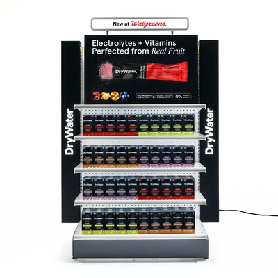 DryWater® is now featured on end caps in 2,000+ Walgreens stores — find it at a location near you.