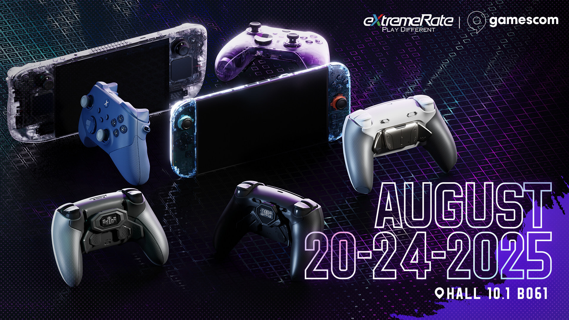 eXtremeRate to Debut at gamescom 2025 with New PS5 BEYOND & SPARK Remap Kits and Nintendo Switch 2 Shells