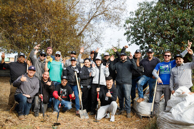 The BNBuilders Community Involvement Team volunteering with a local nonprofit.