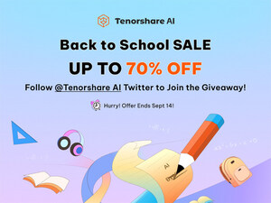 Tenorshare AI's Back-to-School Sale: Up to 70% Off Subscriptions