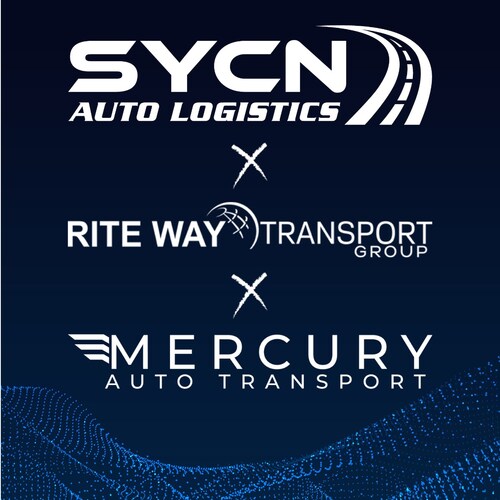Gavin Kesten, CEO of SYCN Auto Logistics, Jeff Lassen, CEO of Rite Way Auto Transport Group, and Matthew Sandomir, CEO of Mercury Auto Transport, announce merger to form the largest privately-owned auto transport management company in North America.