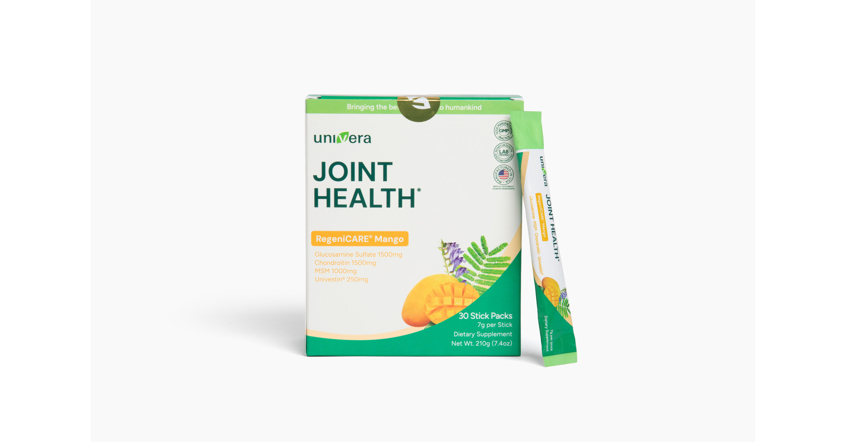 Plant-Based Wellness Brand Univera Launches Best-Selling Joint Supplement in New Mango Stick Packs