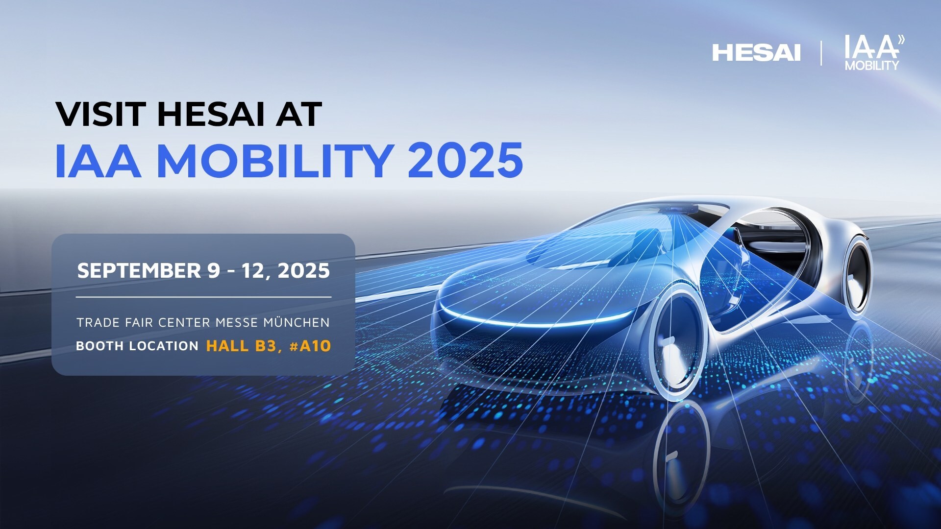 Hesai to Unveil High-Performance Lidar for L3 Autonomous Driving at IAA Mobility 2025