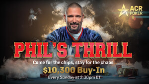 High-Stakes Action from ACR Poker's Phil's Thrill Tournament to Be Live-Streamed Every Week