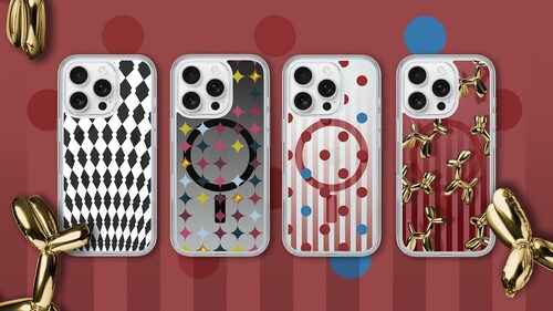The Cirque du Rebelle Collection features four exclusive designs, each brought to life on the sleek OtterBox Symmetry Series Clear case.