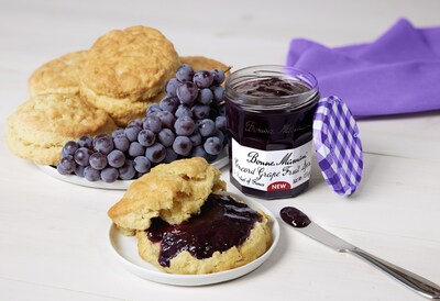 Bonne Maman®, the #1 premium preserves brand in the U.S., proudly debuts its newest flavor: Concord Grape Fruit Spread. (PRNewsfoto/Bonne Maman)