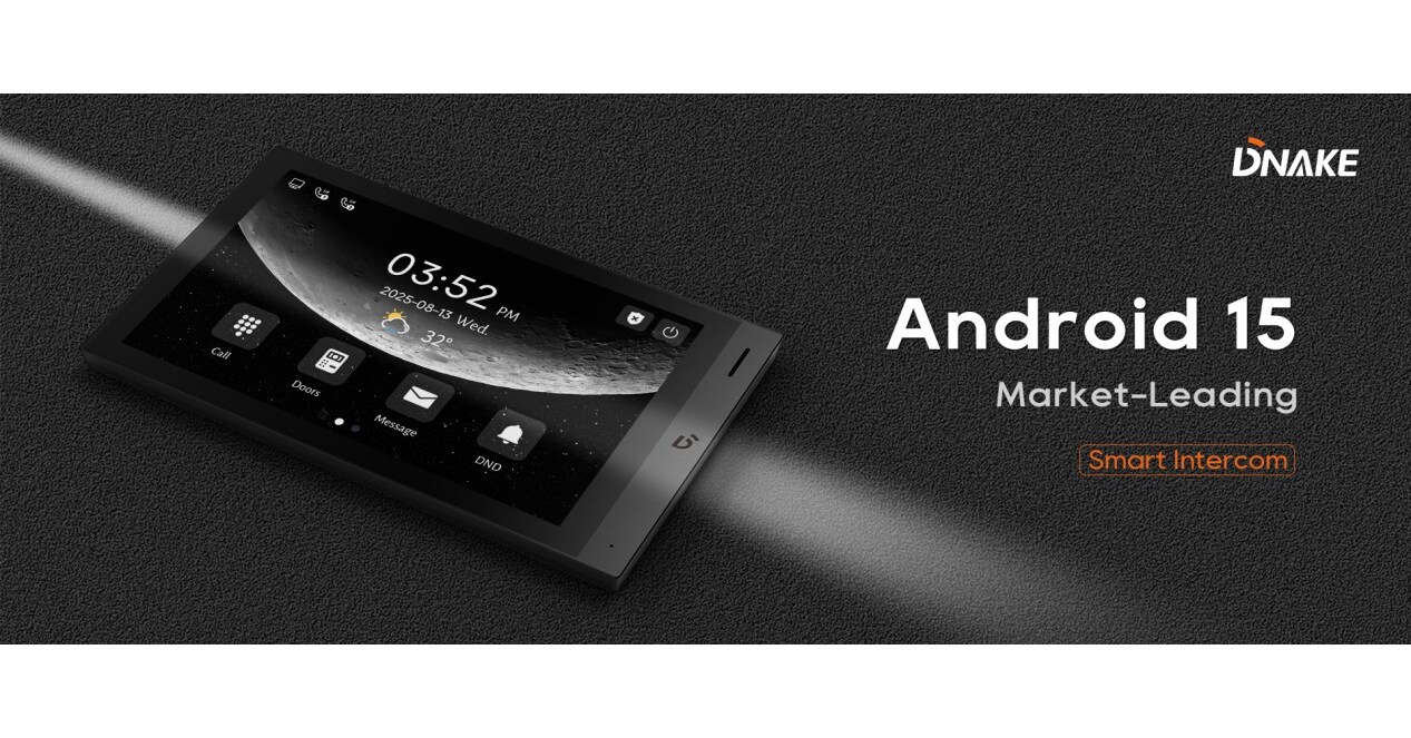 DNAKE Launches H618 Pro: Industry-First Android 15 Indoor Monitor for Smart Intercom Systems