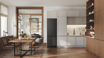 LG introduces the new bottom-freezer with adjustable shelving and flexible compartments, designed to fit real European kitchen environments. LG introduces the new bottom-freezer with adjustable shelving and flexible compartments, designed to fit real European kitchen environments.