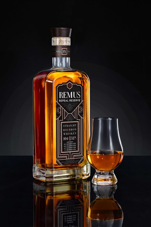 Remus Bourbon, the award-winning whiskey inspired by the roaring spirit of the Prohibition era, announced the release of Remus Repeal Reserve Series IX Straight Bourbon Whiskey. The highly anticipated annual release from the historic Ross & Squibb Distillery in Lawrenceburg, Indiana, is a rare bourbon comprising their best stocks. . A limited supply will be available in September at a minimum suggested retail price of $99.99 per 750mL bottle.