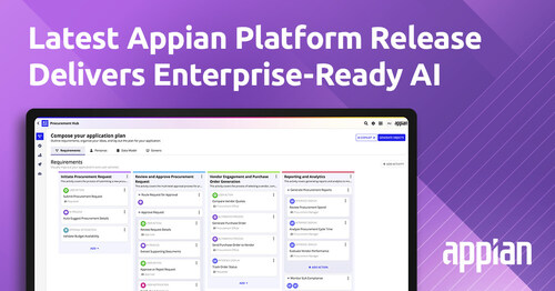 Appian announces enhancements that help organizations work smarter with faster insights, greater scalability, and more secure AI access. Appian announces enhancements that help organizations work smarter with faster insights, greater scalability, and more secure AI access.