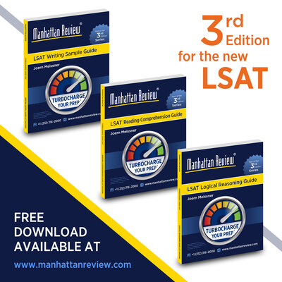 Manhattan Review releases three new books as part of the 3rd Edition of its LSAT Turbocharge Your Prep Book Series.