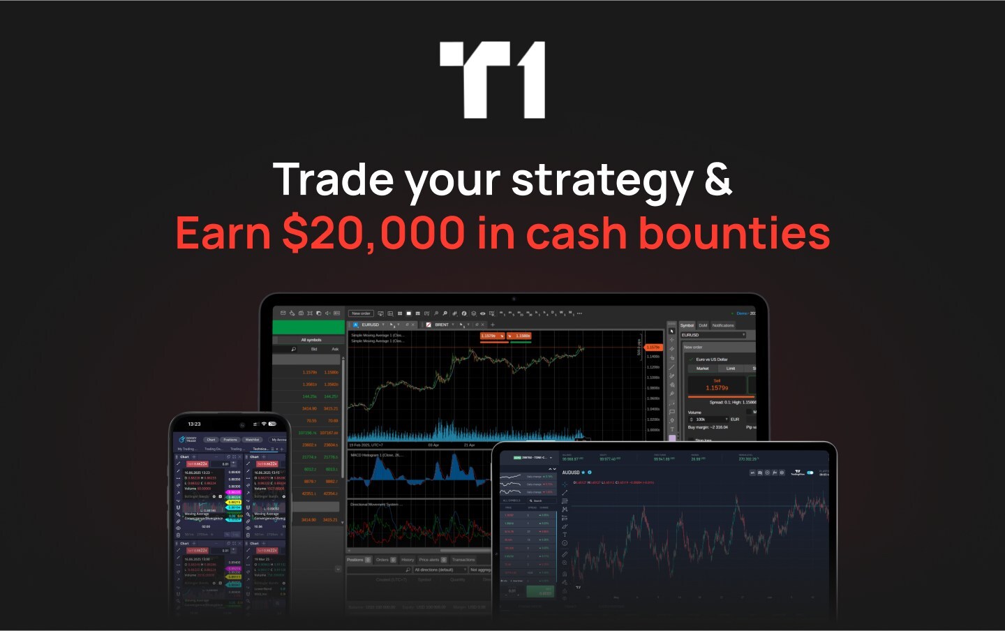 T1 Announces Instant Cash Rewards & $1M USD in Funding For Skilled Traders