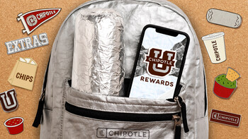 Chipotle U Rewards is a new loyalty program created to recognize and celebrate students at various milestones of their higher education journey. Chipotle U Rewards is a new loyalty program created to recognize and celebrate students at various milestones of their higher education journey.