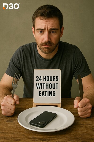 38% of people surveyed would skip food for a whole day if it meant keeping their phone safe.