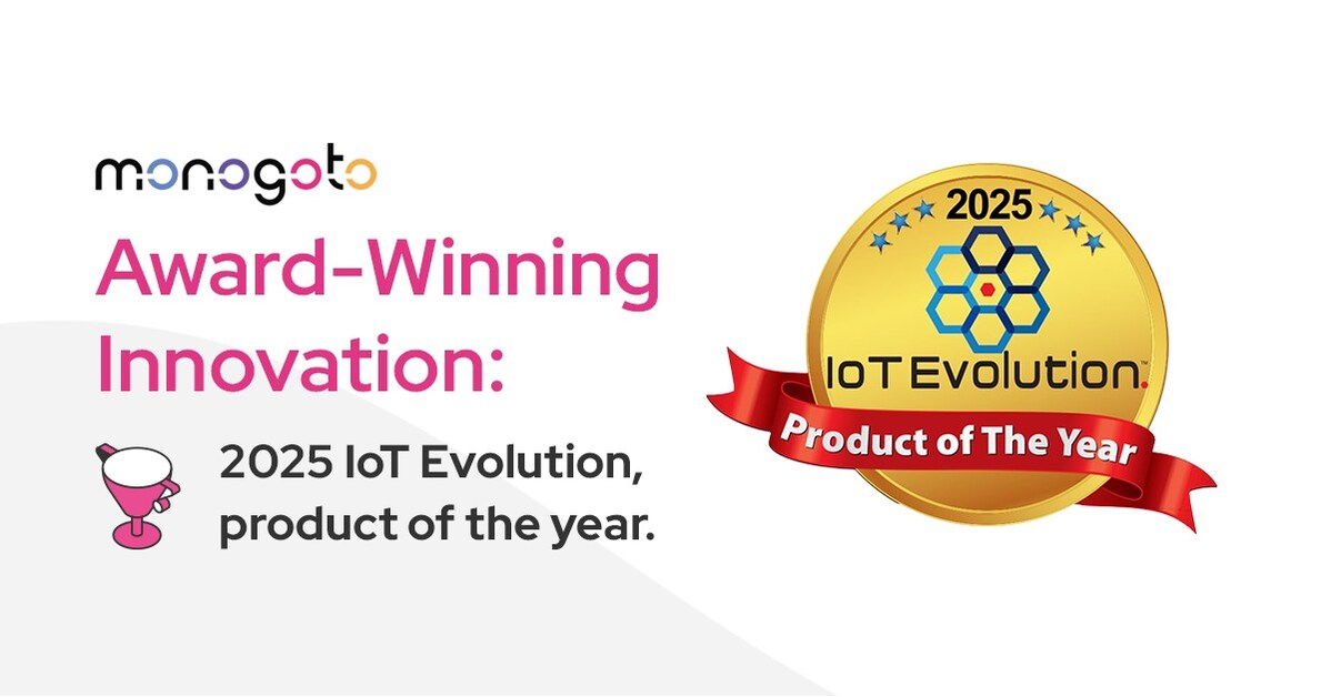 Monogoto Receives 2025 IoT Evolution Product of the Year Award