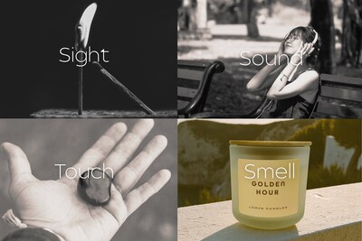 Lumin Candles: Illuminate your senses through sight, sound, touch, and smell.