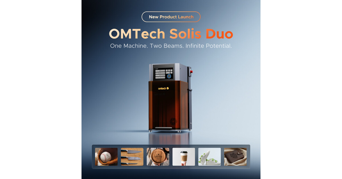 OMTech Unveils Solis Duo: A Breakthrough Dual-Laser Engraver for Creators