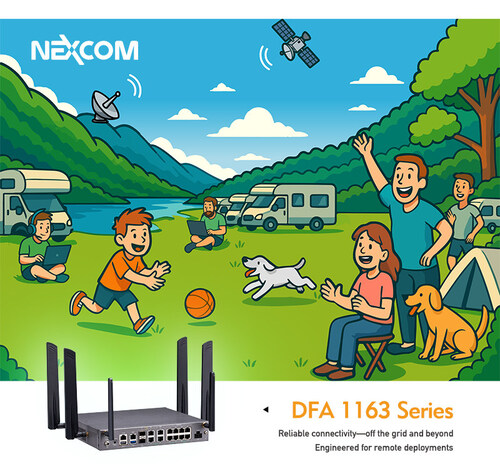 NEXCOM DFA 1163 Series delivers Multi-WAN routing and NTN-ready connectivity — keeping workloads running anywhere. From remote services to critical operations, extend enterprise capabilities to the farthest edge. NEXCOM DFA 1163 Series delivers Multi-WAN routing and NTN-ready connectivity — keeping workloads running anywhere. From remote services to critical operations, extend enterprise capabilities to the farthest edge.