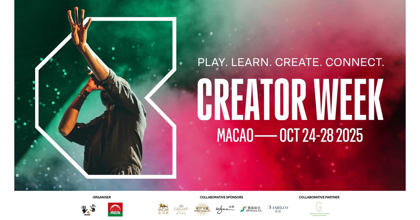 Die CreatorWeek 2025 startet in Macao und verbindet &ouml;stliche und westliche Kulturen durch eine f&uuml;nft&auml;gige Business, Content- und Community-Feier