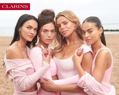 The Nader Sisters with Clarins Multi-Active Serum
