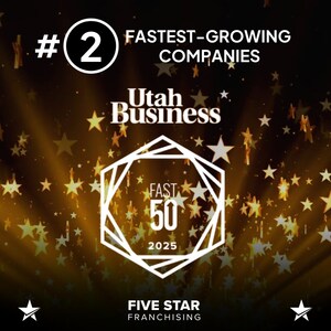 Five Star Franchising ranked No. 2 on Utah Business Fast 50 list for 2025