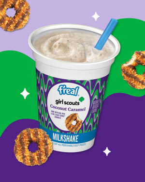 f'real Blends Up New Girl Scout Coconut Caramel Milkshake