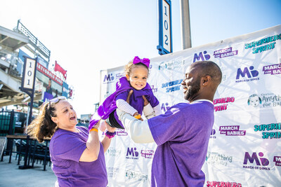 Families celebrate at the 55th annual March for Babies, where more than 37,000 participants helped raise over $15 million to support the health of moms and babies.