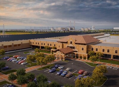 Latest Fermi America renderings inspired by Texas Tech University's traditional Spanish architectural design.