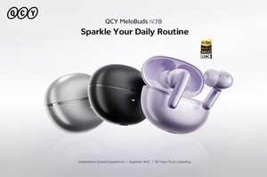 QCY Unveils Flagship MeloBuds N70 ANC Wireless Earbuds for A Smarter Everyday Sound Experience
