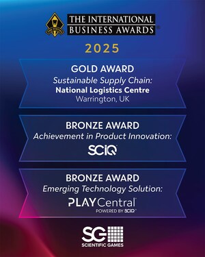 Scientific Games Wins Three 2025 International Business Awards for Supply Chain Sustainability and Technology Innovation