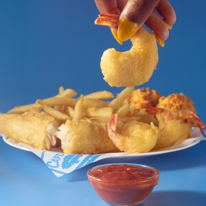 FOR THE FIRST TIME EVER--CAPTAIN D'S SIGNATURE BATTER MEETS SHRIMP