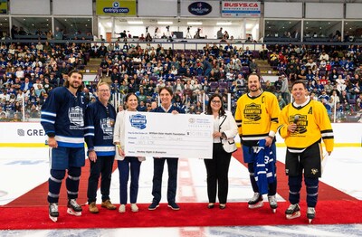 Photo credit: City of Brampton.

From left to right: Chris Tanev, Toronto Maple Leafs Defenceman; Ken Mayhew, President & CEO, William Osler Health System Foundation; Christina Basil, Vice President, Communications & Government Relations, 407 ETR; Dr. Frank Martino, President & CEO, William Osler Health System; Lydia Iacovou, Vice President, Human Resources, 407 ETR; Auston Matthews, Toronto Maple Leafs Captain; Patrick Brown, Mayor of Brampton (CNW Group/407 ETR Concession Company Limited)
