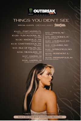 PRISCILLA BLOCK TO HEADLINE MONSTER ENERGY OUTBREAK TOUR: 'THINGS YOU DIDN’T SEE'
