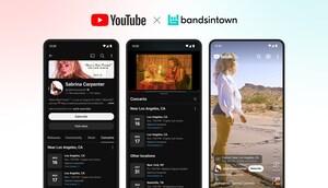 YOUTUBE Y BANDSINTOWN LANZAN UNA COLABORACIÓN EXCLUSIVA PARA OFRECER LISTADOS DE CONCIERTOS PARA CONVERTIR A LOS ESPECTADORES EN ASISTENTES A LOS CONCIERTOS