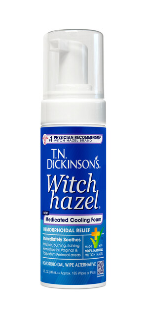 T.N. Dickinson's® Witch Hazel Expands Personal Care Line with New Medicated Cooling Foam and Medicated Cooling Pads--and Launches #TNCoolMomsClub Campaign to Celebrate Expecting and New Moms