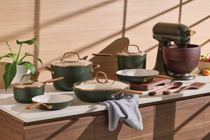 KitchenAid Expands on its Evergreen Design Series Colorway with KitchenAid® Hard-Anodized Ceramic Induction Cookware Collection