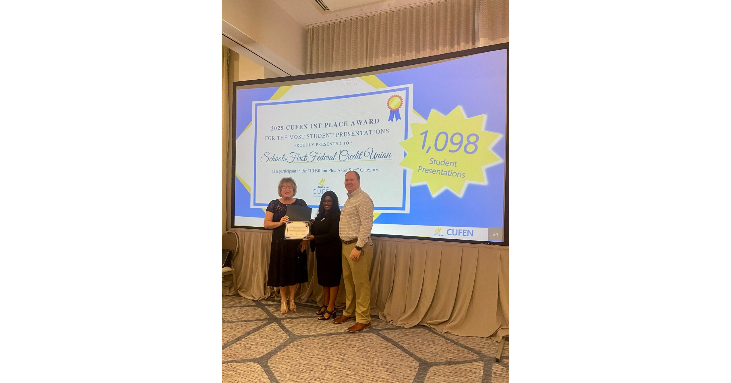 SchoolsFirst Federal Credit Union Receives Four National Awards for Financial Education Initiatives from Credit Union Financial Education Network
