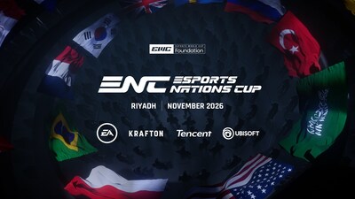 The Esports World Cup Foundation has announced the Esports Nations Cup (ENC), a landmark tournament where the best esports players in the world will compete for their nation. The event will debut in Riyadh, Saudi Arabia, in November 2026 and rotate host cities every other year. (PRNewsfoto/Esports World Cup Foundation)