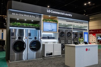 Visitors to the LG Booth can explore the full range of washers, dryers and combo units designed for a wide range of commercial businesses.