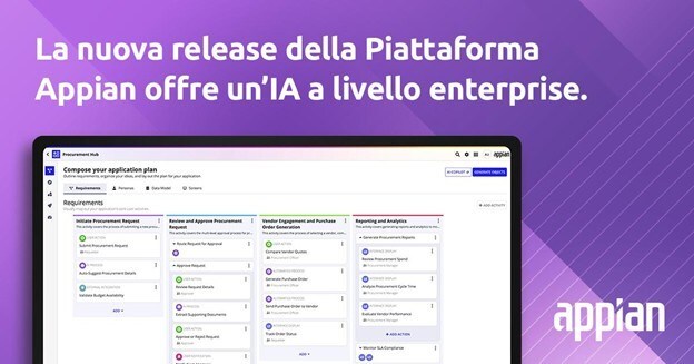 L'ultima release della Piattaforma Appian offre una AI 