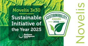 Novelis 3x30 Wins Sustainability Initiative of the Year Award
