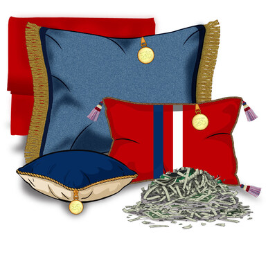 Illustration of American Prosperity Pillows