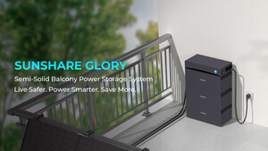Sunshare enthüllt Glory: Heim-Energiespeichersystem mit eXtraSolid Semi-Solid-Technologie