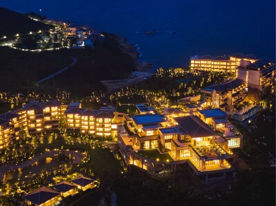 東澳島安麓全景夜景照片